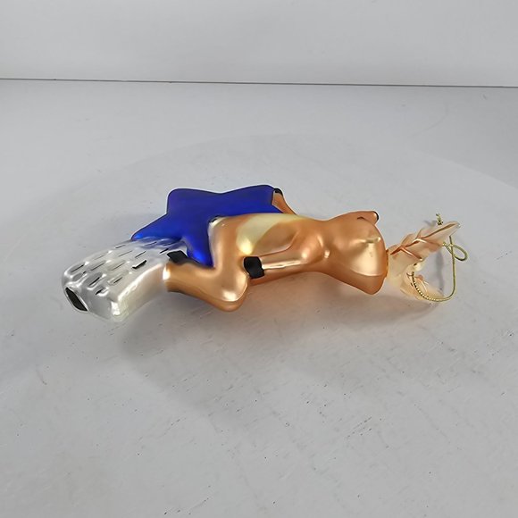 Pottery Barn Reindeer Comet Ornament Blown Glass Christmas - Picture 6 of 8